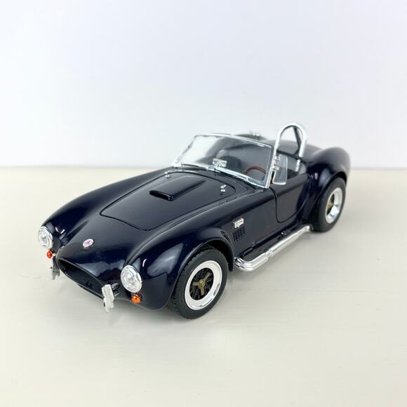 RoadLegend Convertible Shelby Cobra 427 SC Diecast Model Car in Midnight Blue - Picture 2 of 9